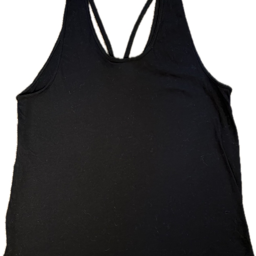 PINK Victoria's Secret Black Sleeveless Graphic sequined Tank Top - Picture 6 of 6